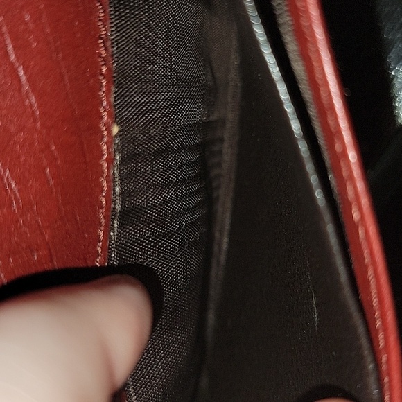 RARE Authentic Gucci Bamboo Red Card Holder - Picture 5 of 10